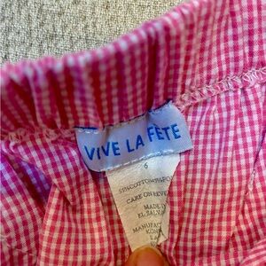 Vive La Fête Pink Gingham Skirt